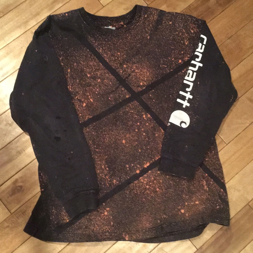 Bleach Dyed Carhartt Long Sleeve Tee